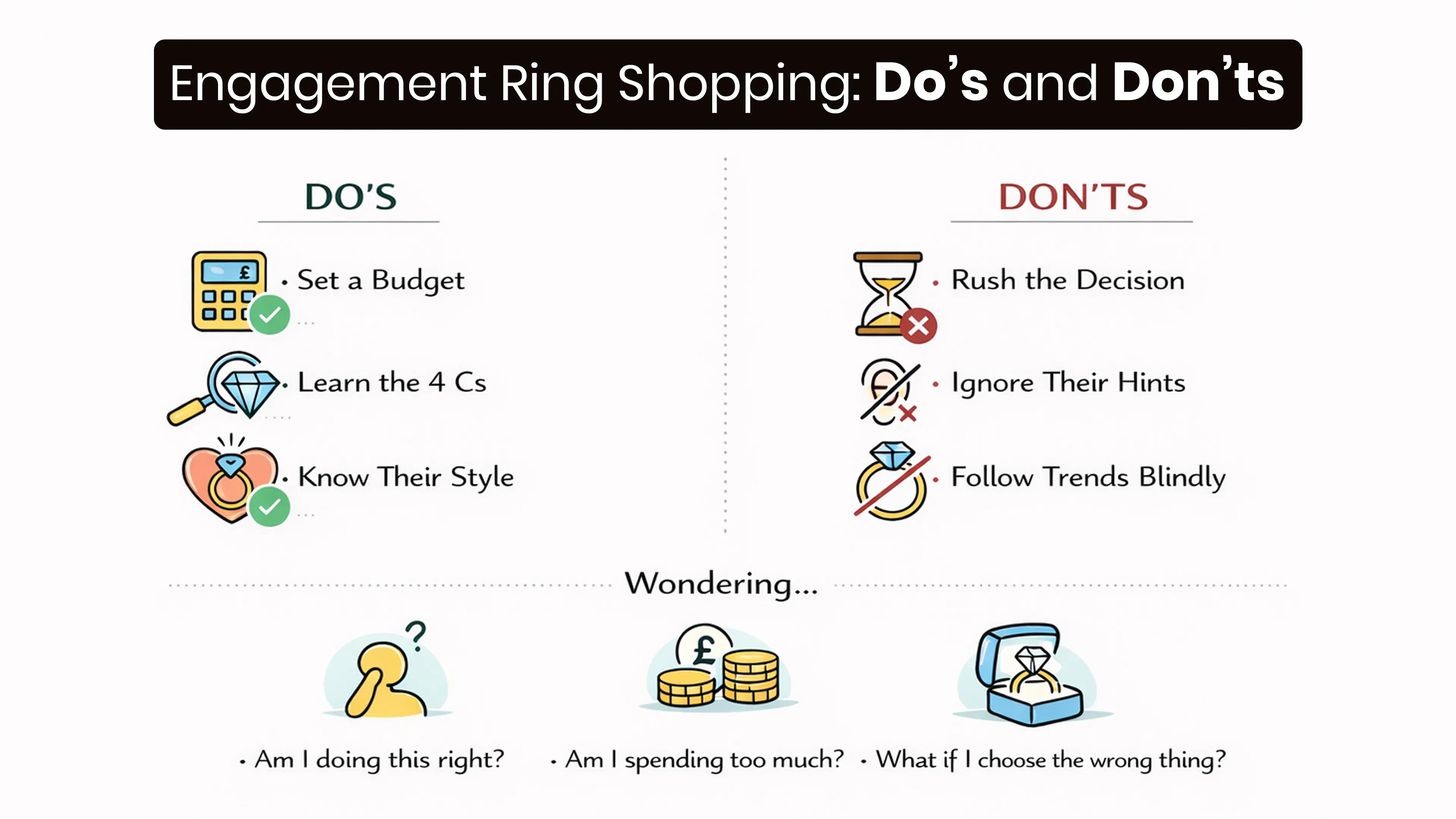 Engagement Ring Shopping: Do’s and Don’ts