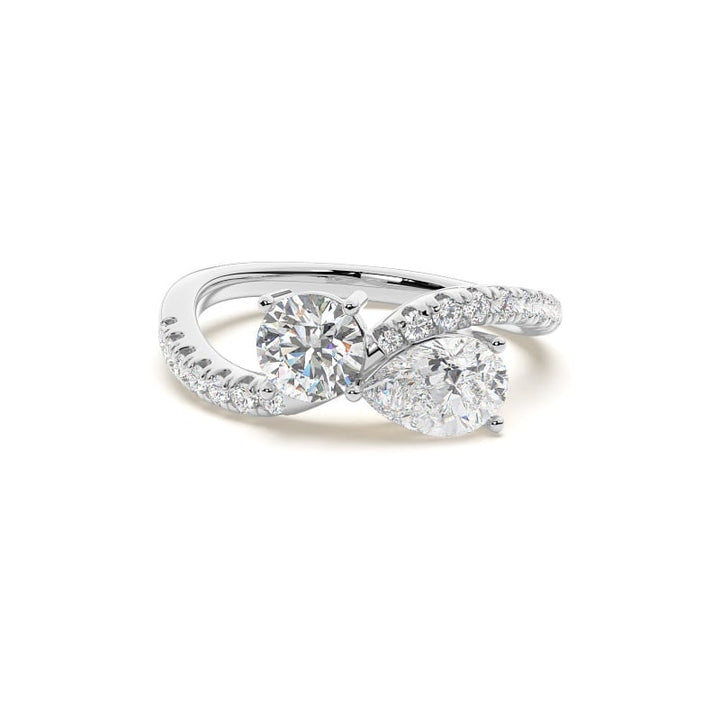 Jade Toi-et-Moi Engagement Ring