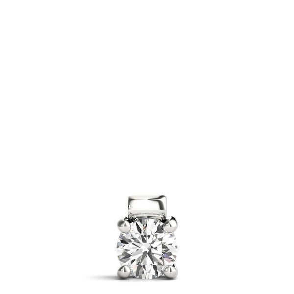 Belgravia Round Solitaire Pendant in Platinum