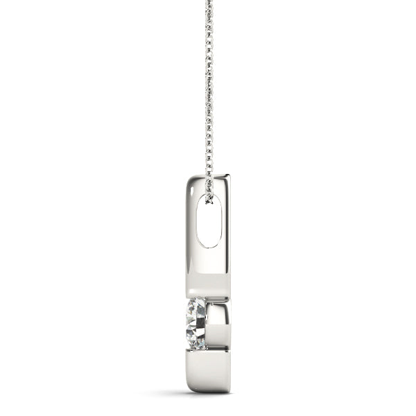 Knightsbridge Solitaire Pendant in Platinum