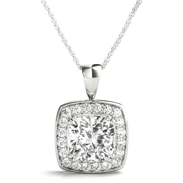 Stratford Cushion Halo Pendant