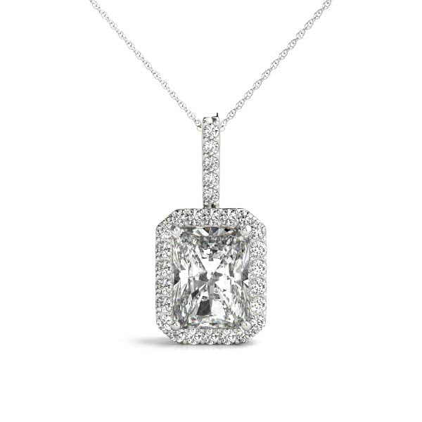 Aberdeen Radiant Halo Pendant