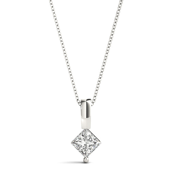 Gloucester Princess Solitaire Pendant in Platinum