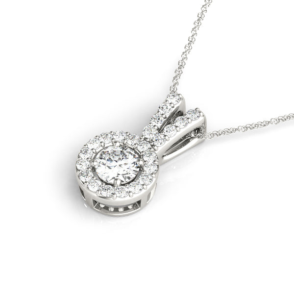 Bath Halo Pendant in Platinum