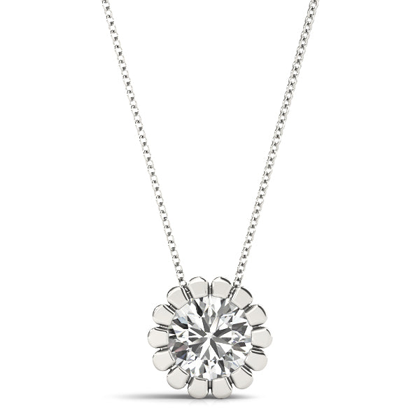 Cheltenham Solitaire Flower Shaped Pendant