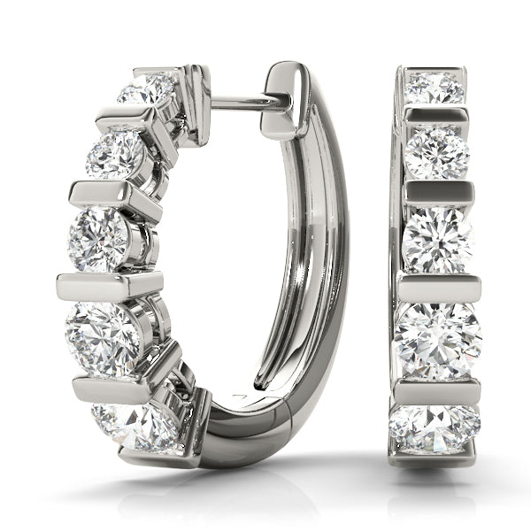 Cotswold Hoop Earrings in Platinum