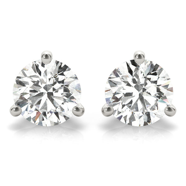 Devon Hidden Halo Round Studs Earrings