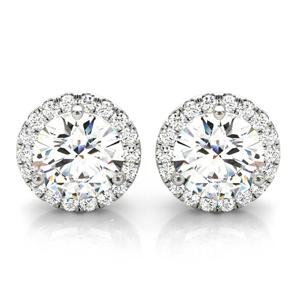 Brighton Round Halo Martini Earrings