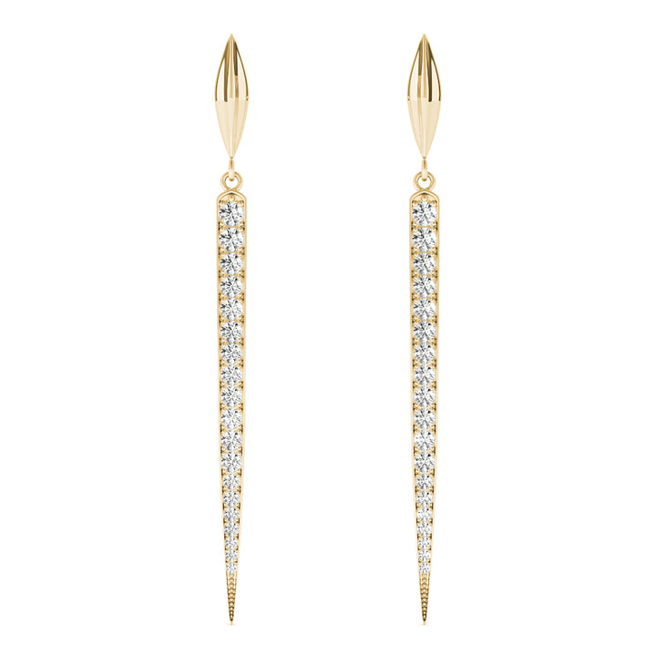 Salisbury Drop Earrings in 9K Yellow Gold