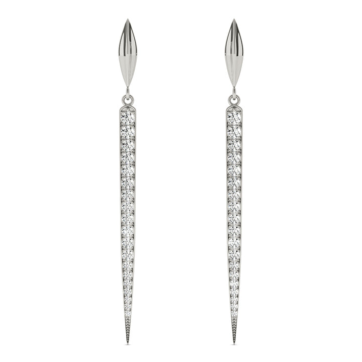 Salisbury Drop Earrings in Platinum