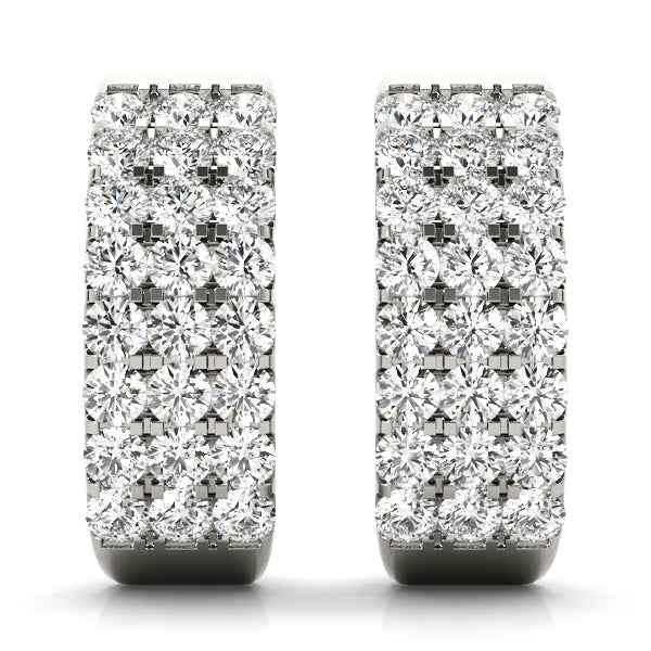 Gloucester Multishape J-hoop Earrings in Platinum