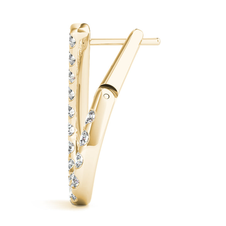 York Rain Drop Earrings in 9K Yellow Gold