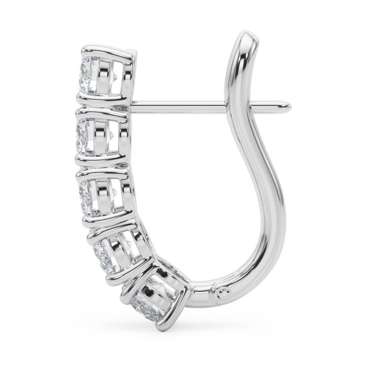 Belfast Hoop Earrings in Platinum