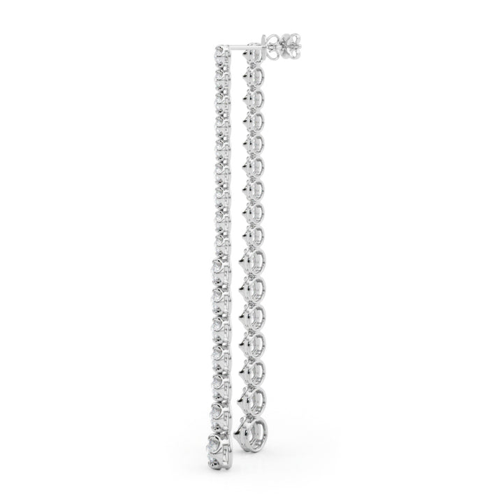 Cardiff Drop Earrings in Platinum