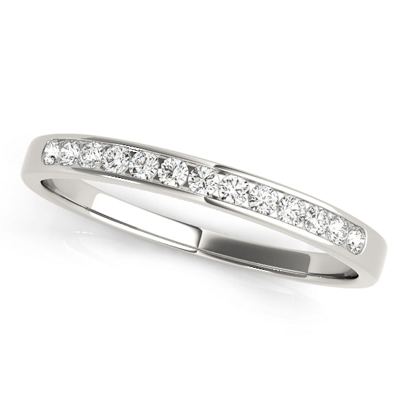 London Wedding Band Channel Set in Platinum