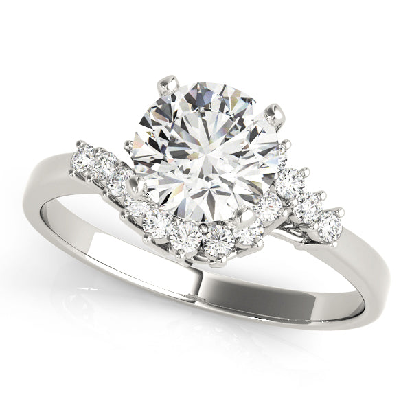 Elizabeth Twisted Halo Engagement Ring