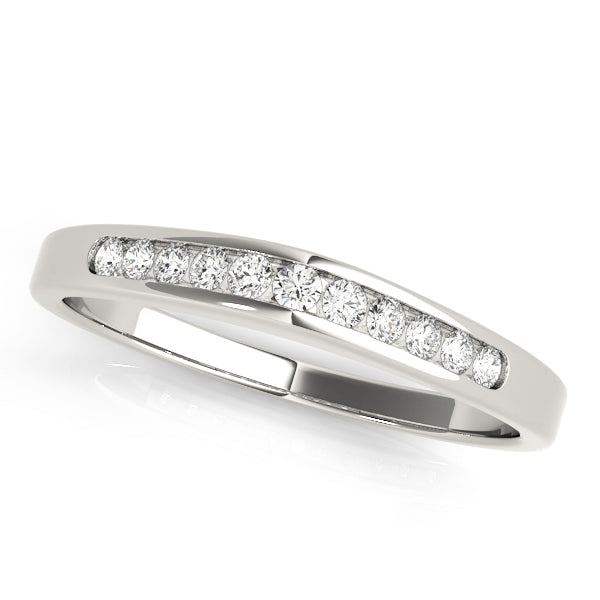 Manchester Wedding Band Channel Set in Platinum