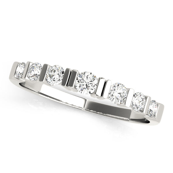 Birmingham Wedding Band Bar Set in Platinum