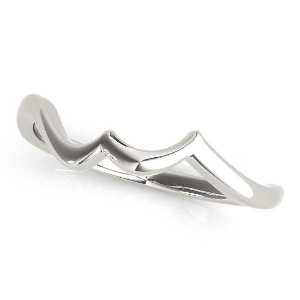 Liverpool Wedding Band Curved Band in Platinum