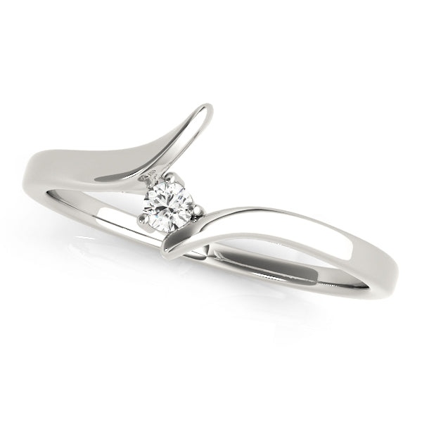 York Wedding Band Curved Band in Platinum