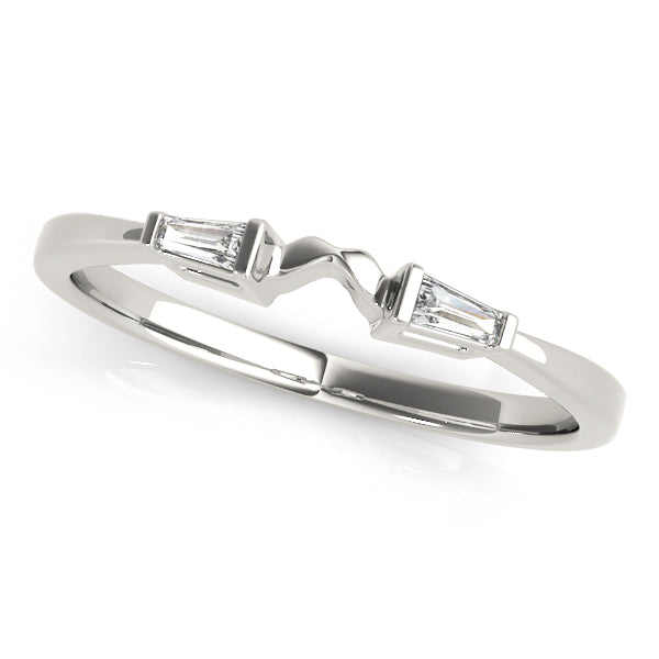 Oxford Wedding Band Fancy Shape Baguette in Platinum