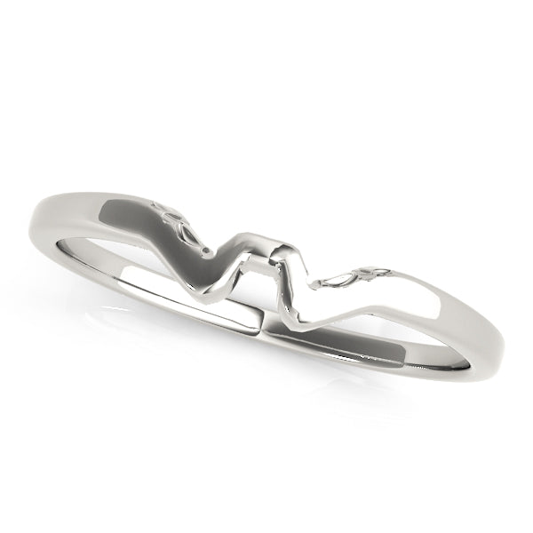 Bath Wedding Band Gold Band in Platinum