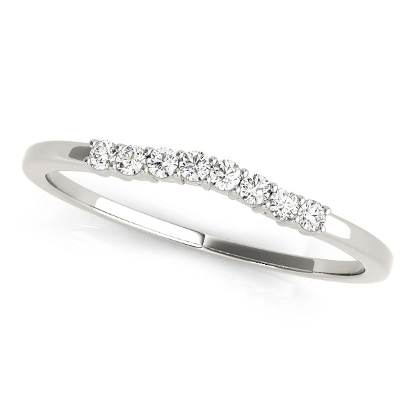 Salisbury Wedding Band Curved Band in Platinum