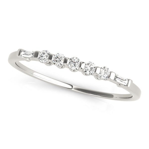 Canterbury Wedding Band Fancy Shape Baguette in Platinum