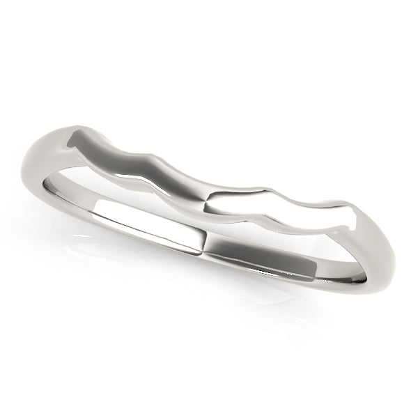 Harrogate Wedding Band Gold Band in Platinum