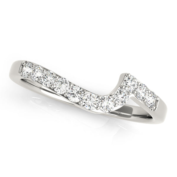 Aberdeen Wedding Band Curved Band in Platinum
