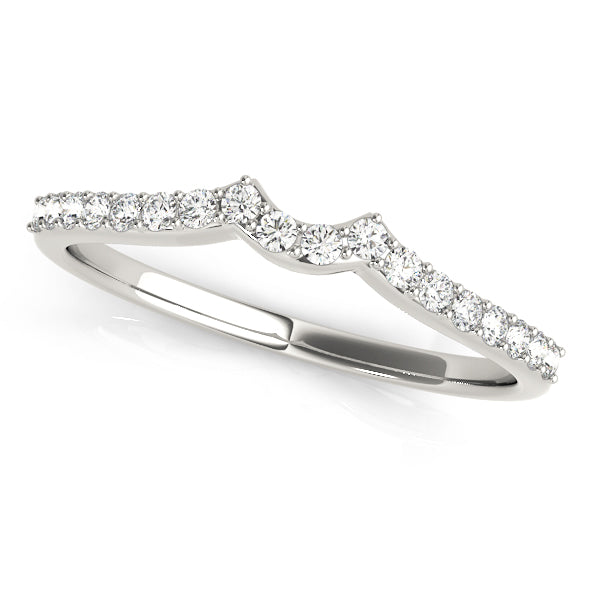 Belgravia Wedding Band Curved Band in Platinum