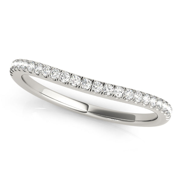 Cotswold Wedding Band Curved Band in Platinum