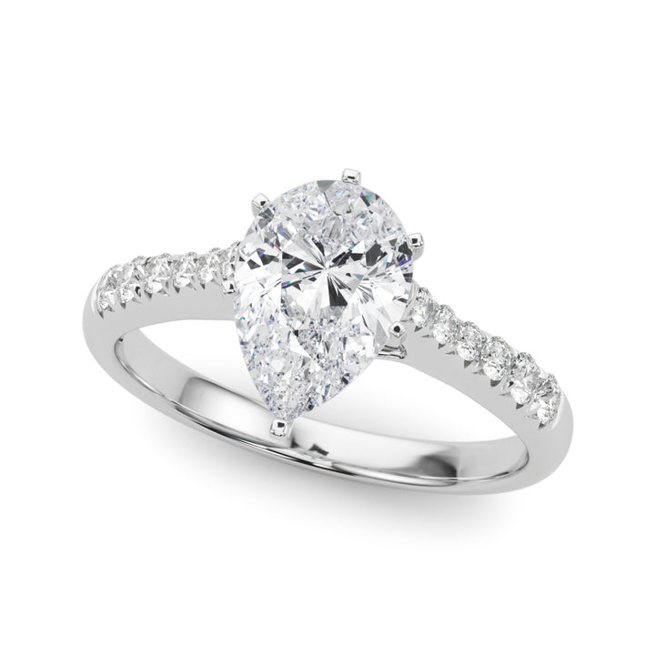 Ness Side Stone Engagement Ring
