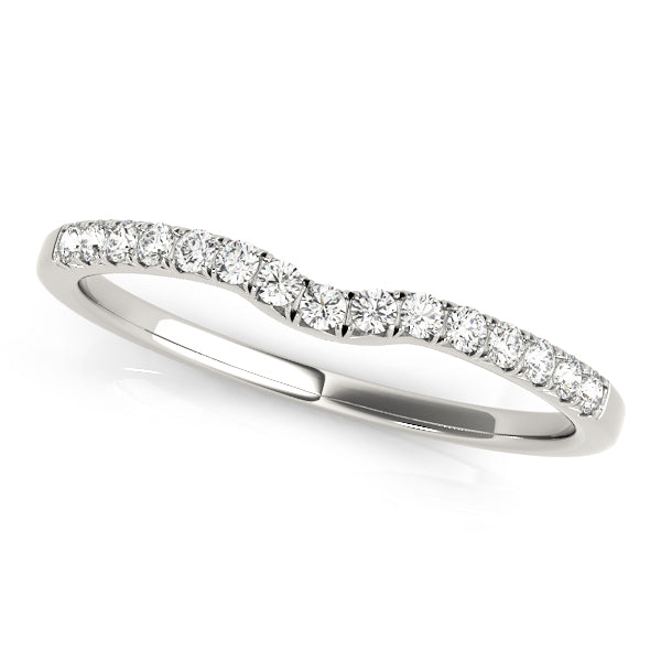 Fife Wedding Band Curved Band in Platinum