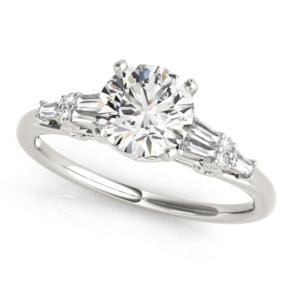 Keats Side Stone Engagement Ring
