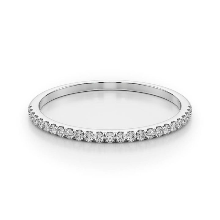 Sussex Wedding Band Prong Set in Platinum