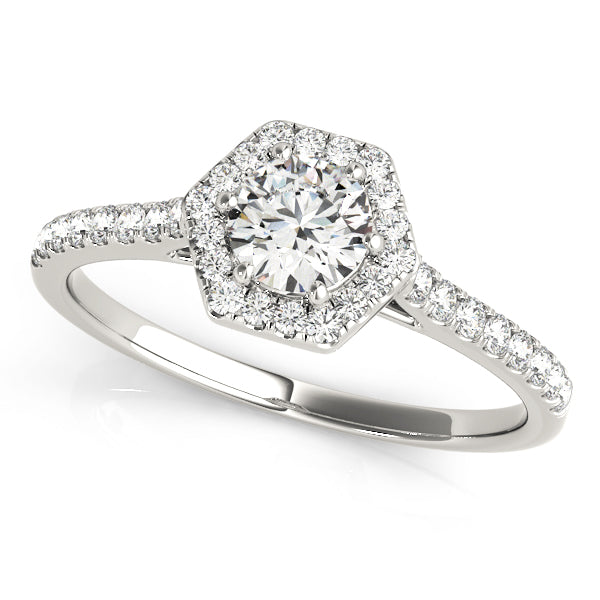Cumbria Halo Pave Engagement Ring