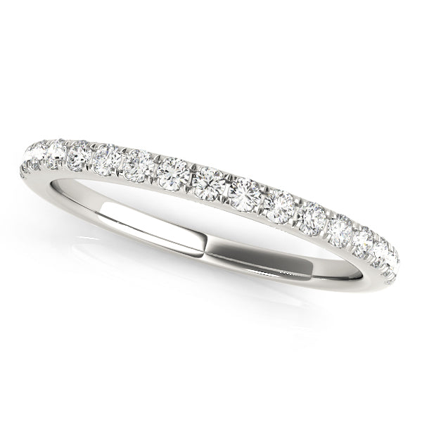 Snowdon Wedding Band in Platinum