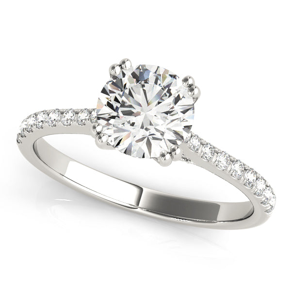 Clarence Hidden Halo Engagement Ring