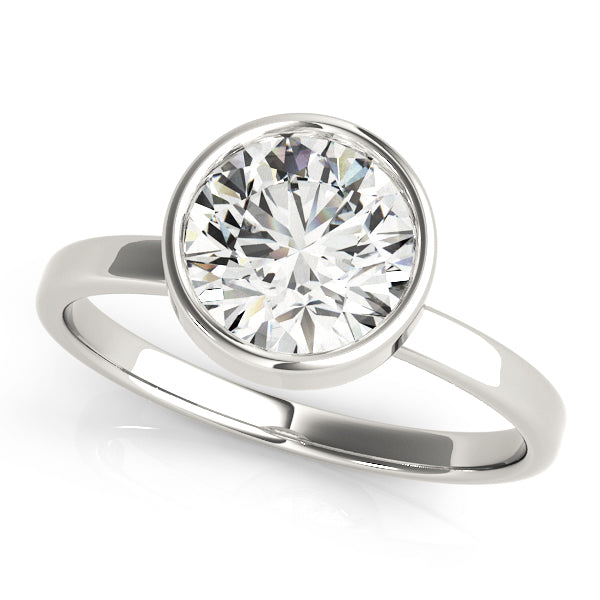 Bath Bezel Solitaire Engagement Ring