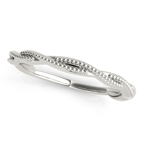 Portsmouth Twisted Wedding Band in Platinum