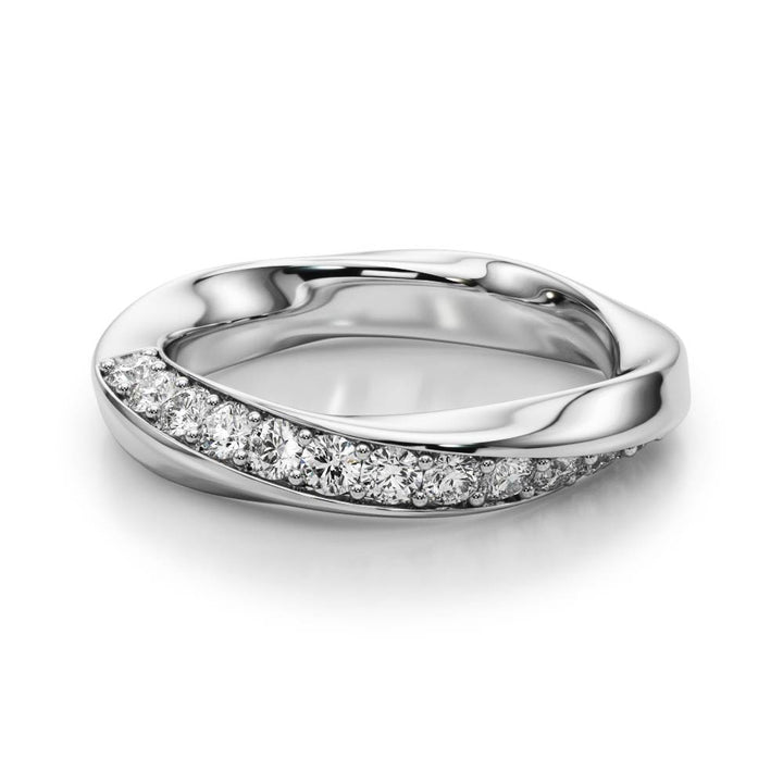 Blackpool Wedding Band in Platinum