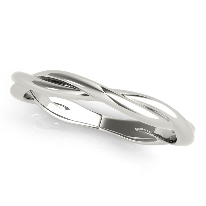 Rye Twisted Wedding Band in Platinum