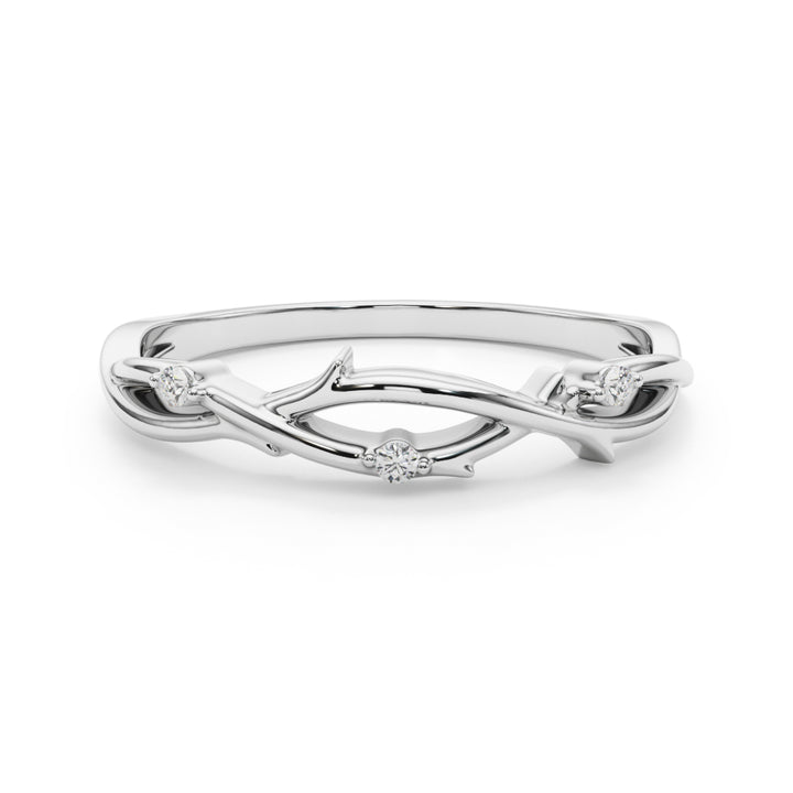 Thames Wedding Band in Platinum