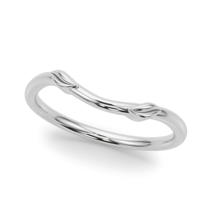 Clyde Wedding Band in White Gold