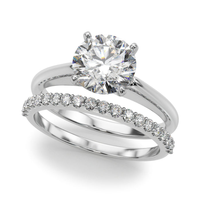 Winchester Engagement Ring in Round White Gold