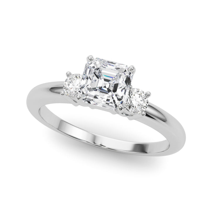 Regent Three Stone Ring Engagement Ring