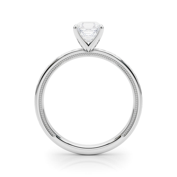 Sovereign Vintage Infinity Engagement Ring in Round White Gold