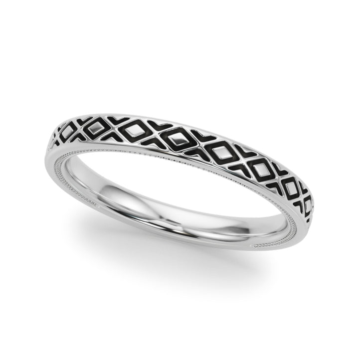 Tyne Wedding Band in Platinum