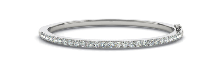 Cheltenham Traditional Bangle Bracelet in Platinum